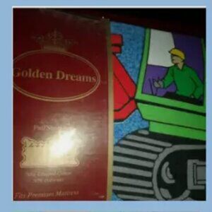 Golden Dreams J & S Housewares Tractor Theme Full Sheets Set Vintage Rare BOYS